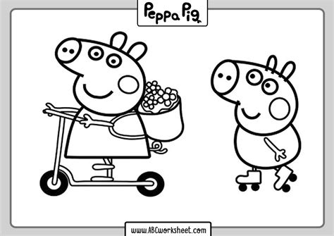 Peppa Pig Printable Coloring Pages